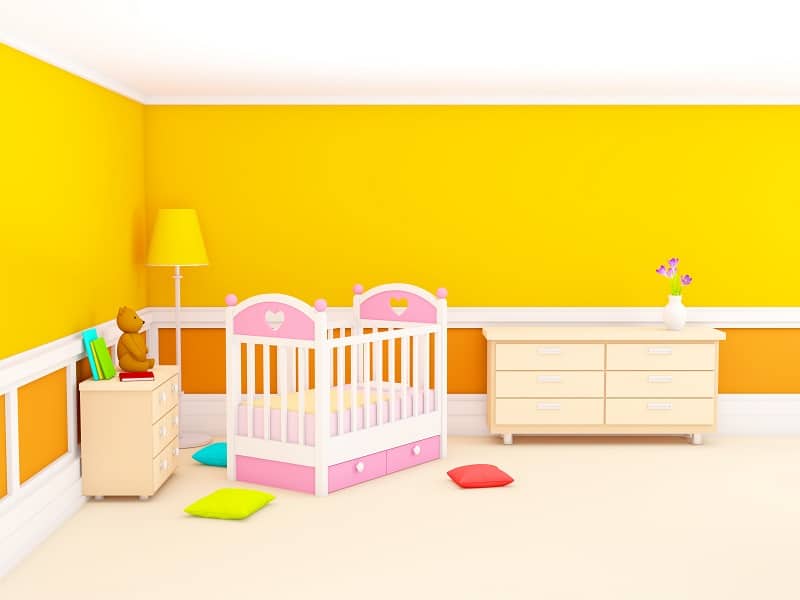  رنگ آمیزی اتاق کودک